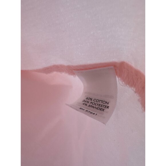 J.Jill Womens Light Pink Button-Front Long Sleeve Blouse Size Large  Cotton - Picture 4 of 5